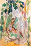Zygmunt Waliszewski Diana on hunting painting